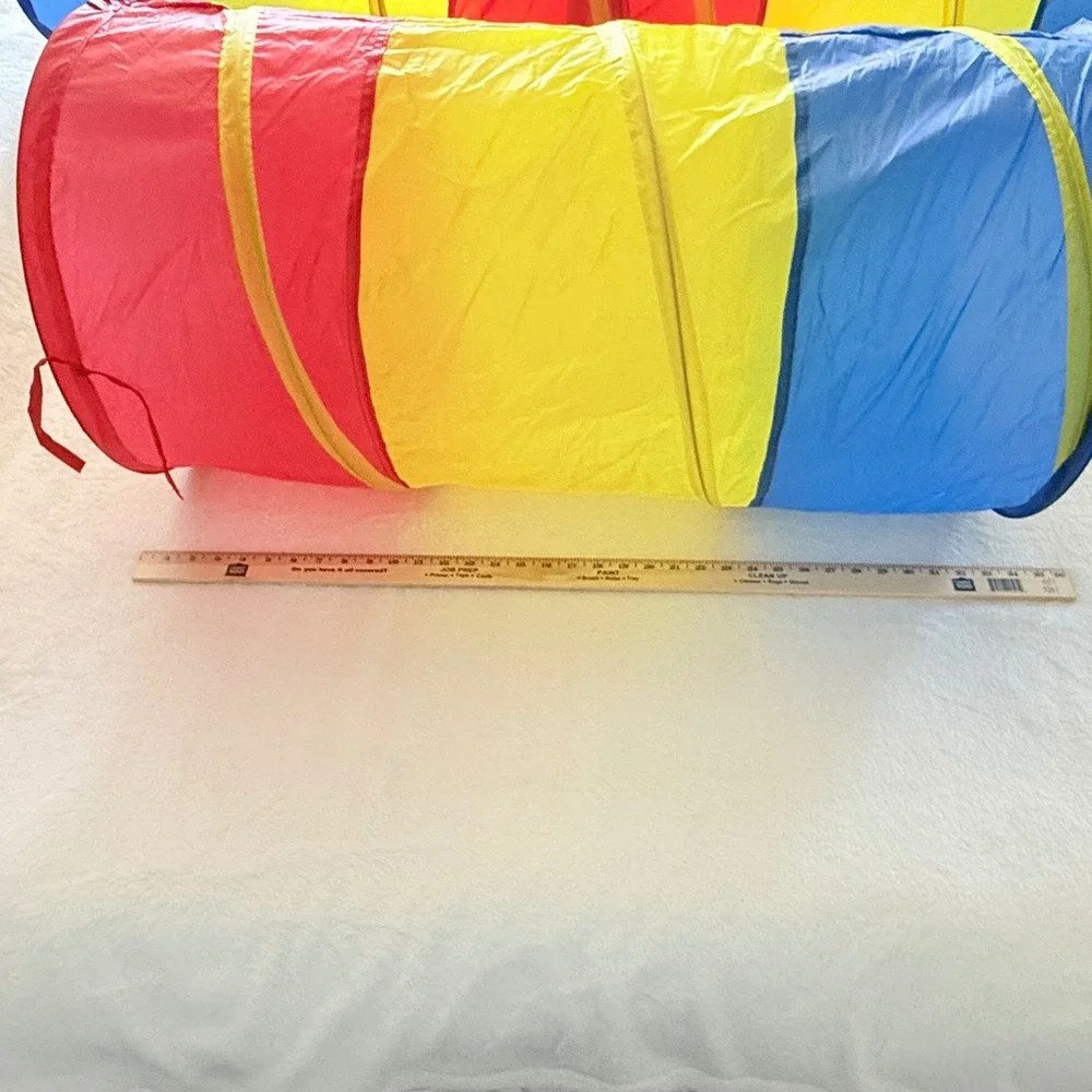 Play Tunnel Collapsible Pop-Up‎ Blue Crawl Tube Kids Children Fun Activity 9ft